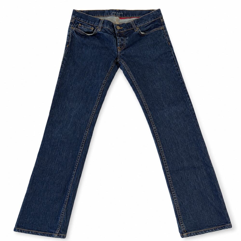 PRADA Contour Fit Dark Wash Straight Leg Jeans Women's Size 29 Denim